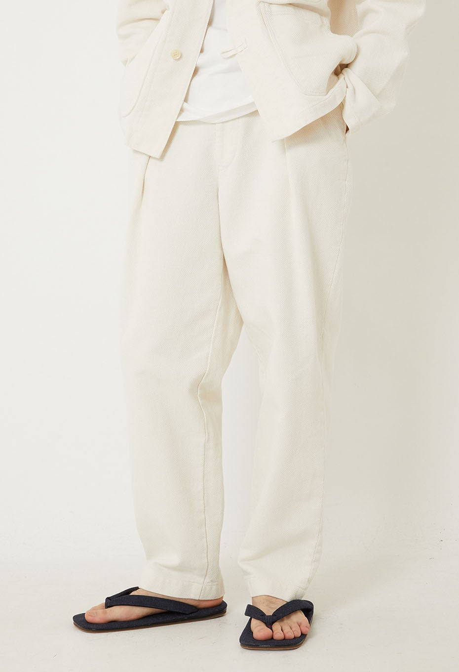 Yukizarashisashiko Trousers - NATURAL