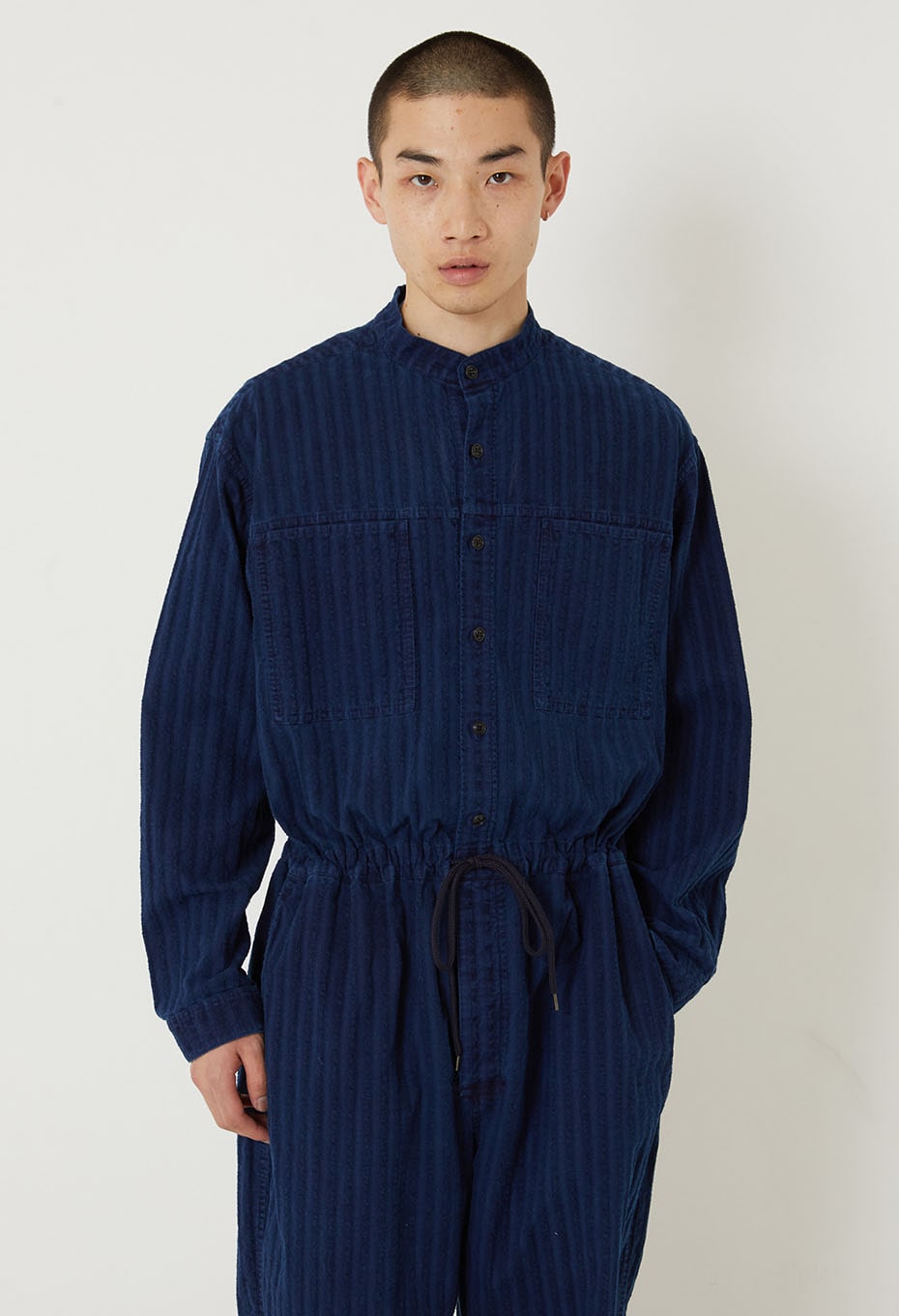 Bouclé Stripe All-in-One - INDIGO
