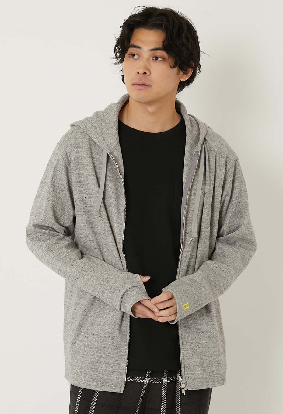 Stretch Fraise 9.5oz ZIPUP Parka - GRAY