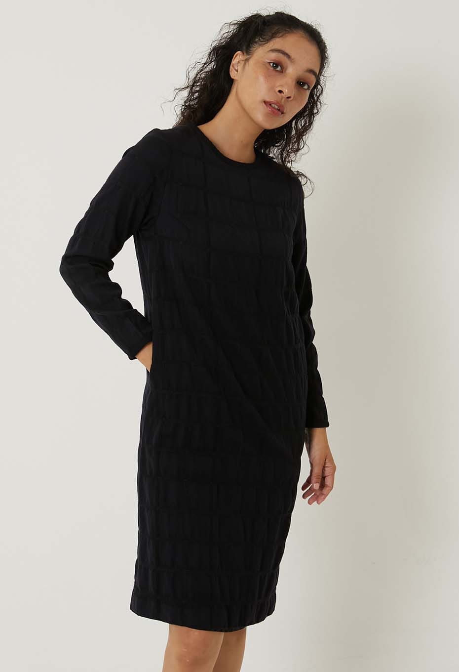 REWORK Furoshiki Check Jacquard Dress - ONE