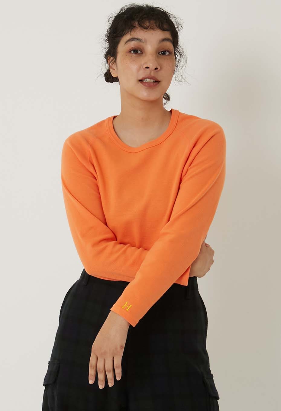 ストレッチフライス リラックスフィット LS Tシャツ ウィメンズ - LT ORANGE