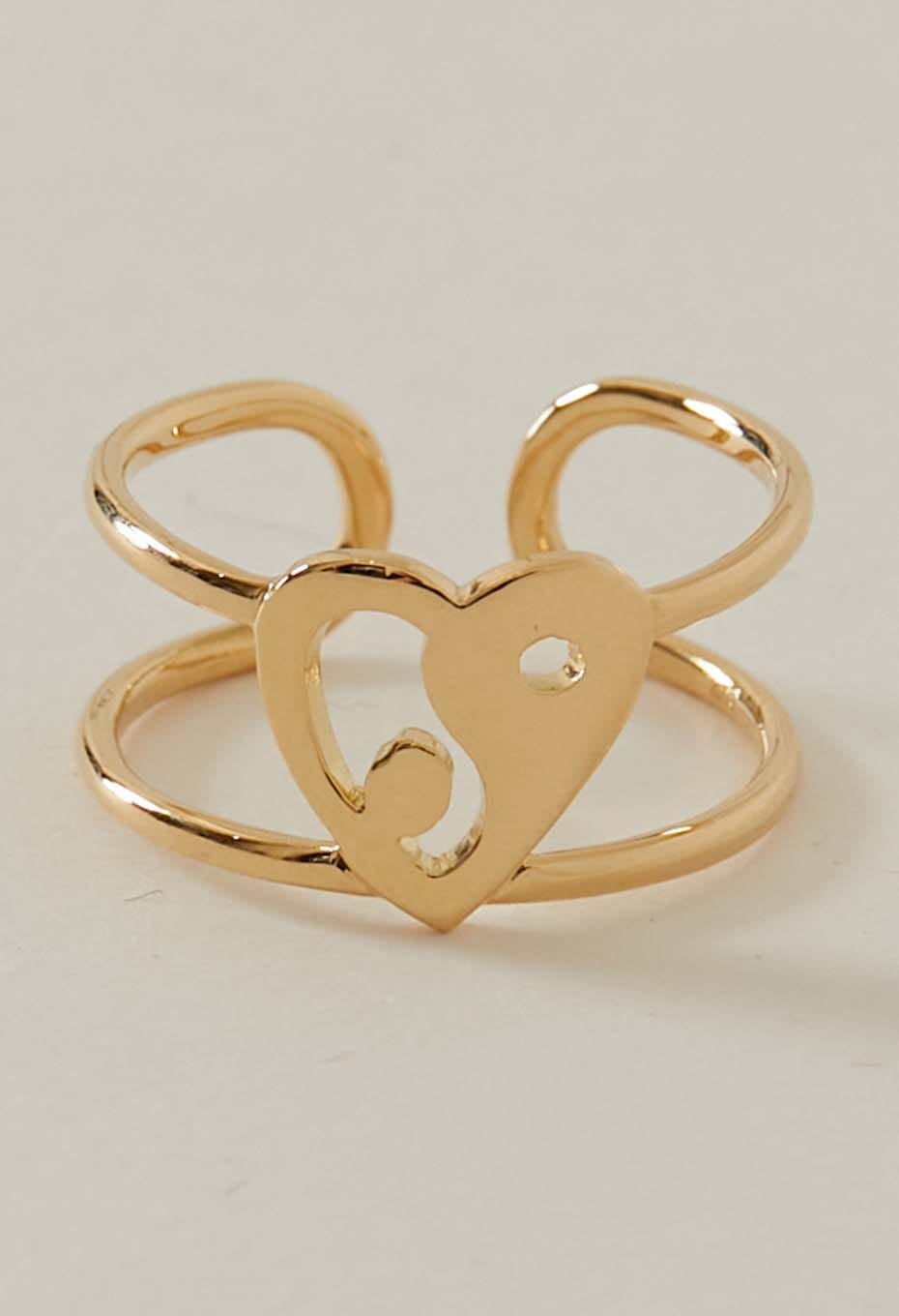 Heart In Yang K18 Ring – GOLD