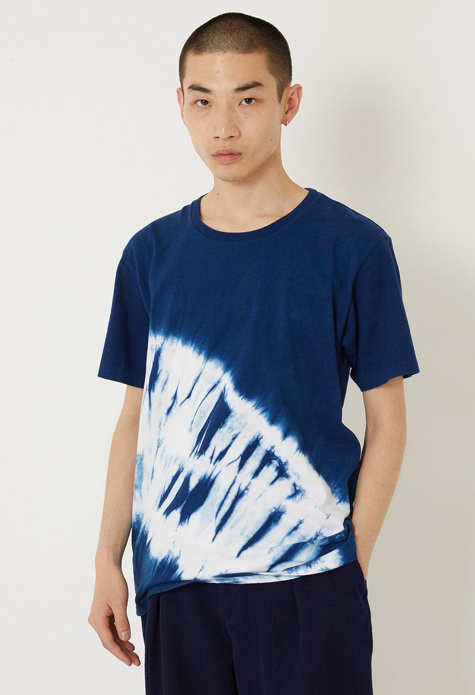 Woven Pure Indigo  Marumaxiboli T-shirt - INDIGO