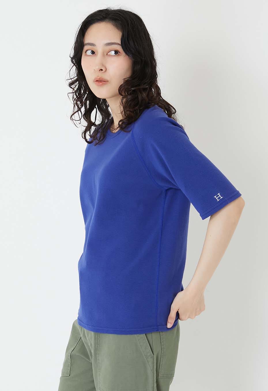 Stretch Fraise Relaxed-fit SS T-shirt Women - INK BLUE
