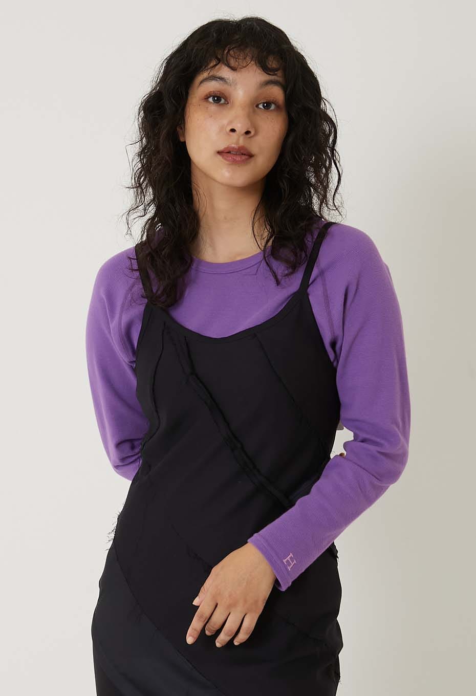 ストレッチフライス リラックスフィット LS Tシャツ ウィメンズ - PURPLE