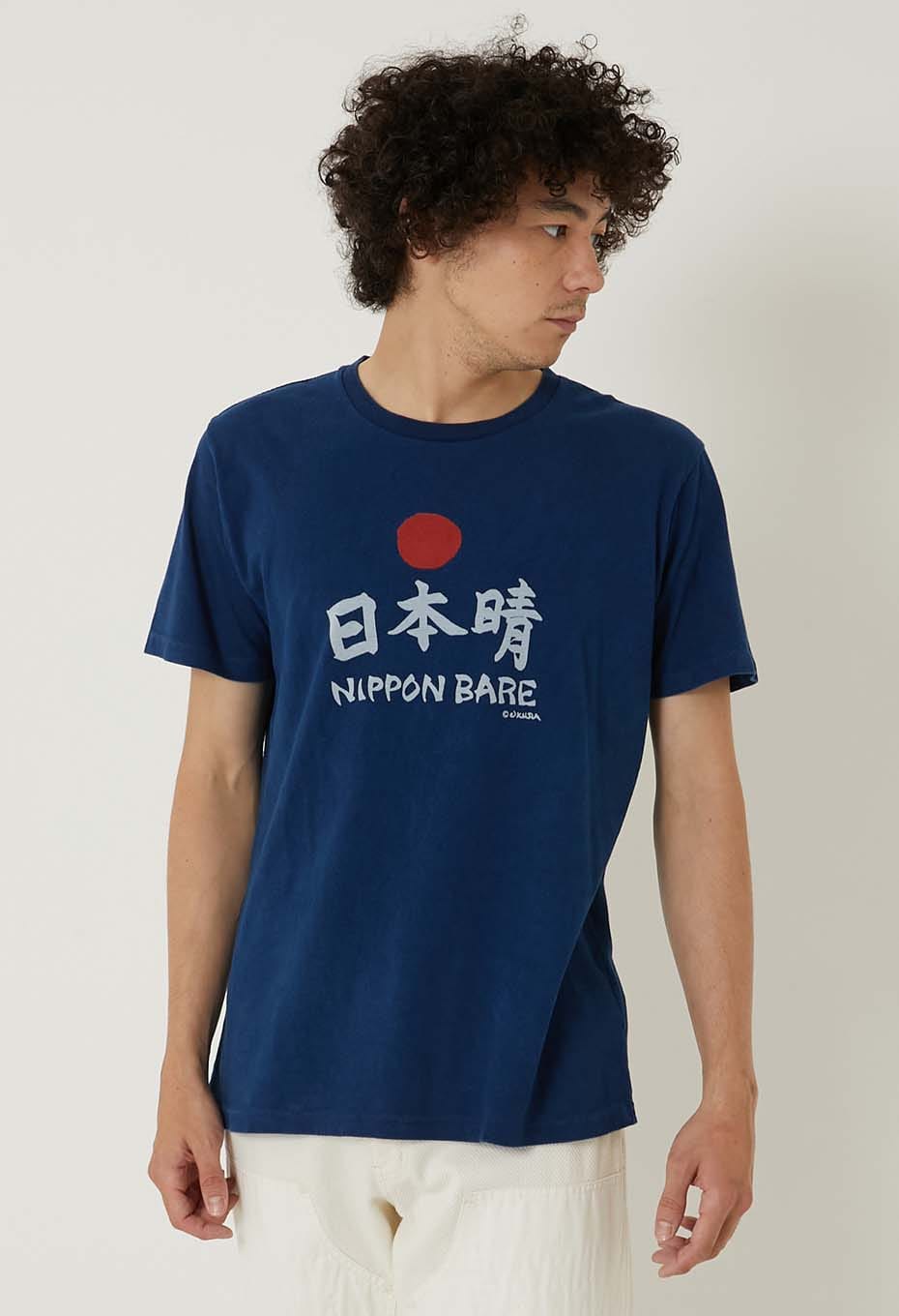 日本晴 バッセン インディゴ Ｔシャツ - INDIGO