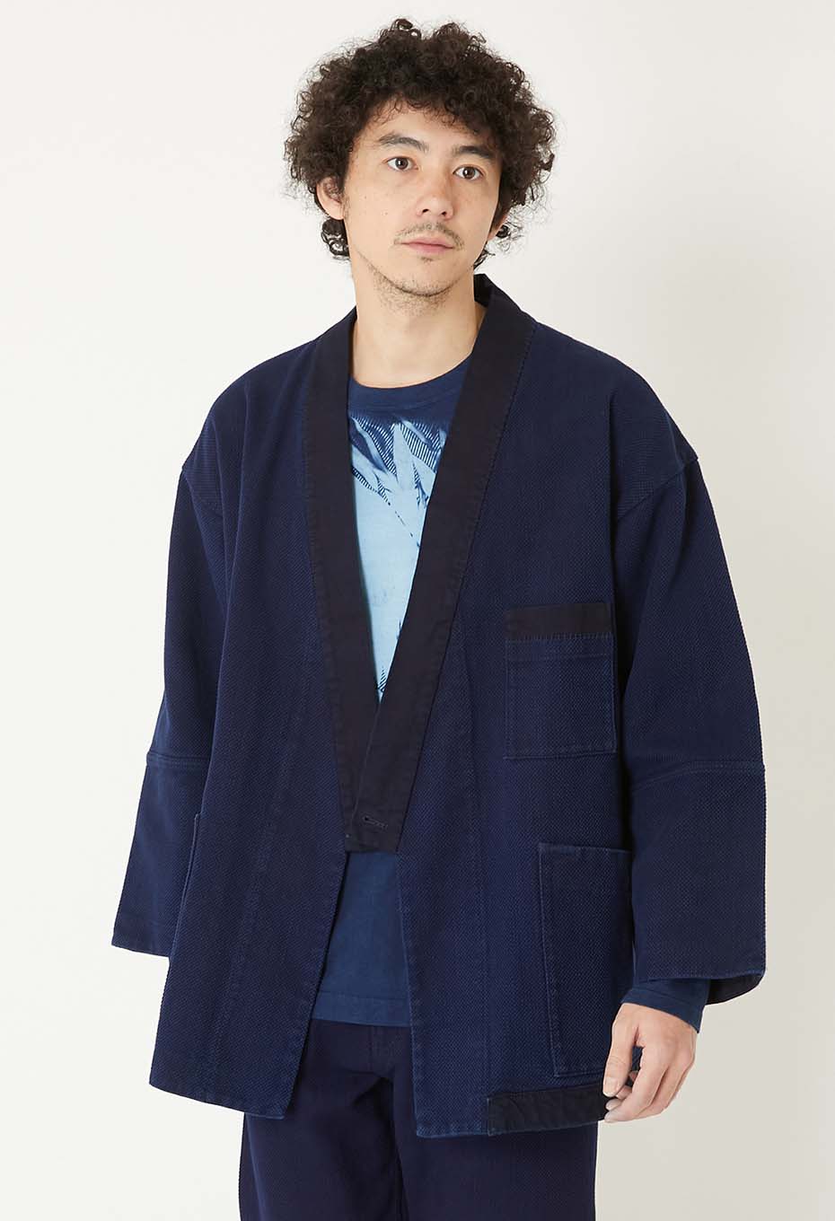 Woven Pure Indigo Nijuorisashiko Norahaori - INDIGO