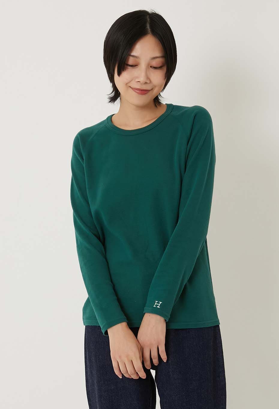 ストレッチフライス リラックスフィット LS Tシャツ ウィメンズ - DARK GREEN