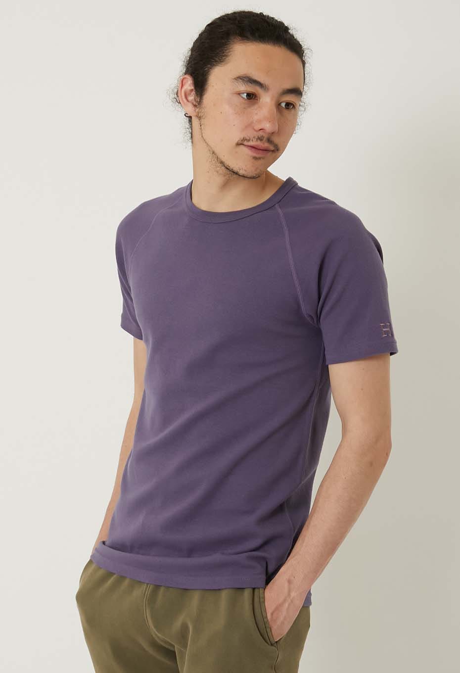 ストレッチフライス ショートスリーブ Tシャツ - DK PURPLE
