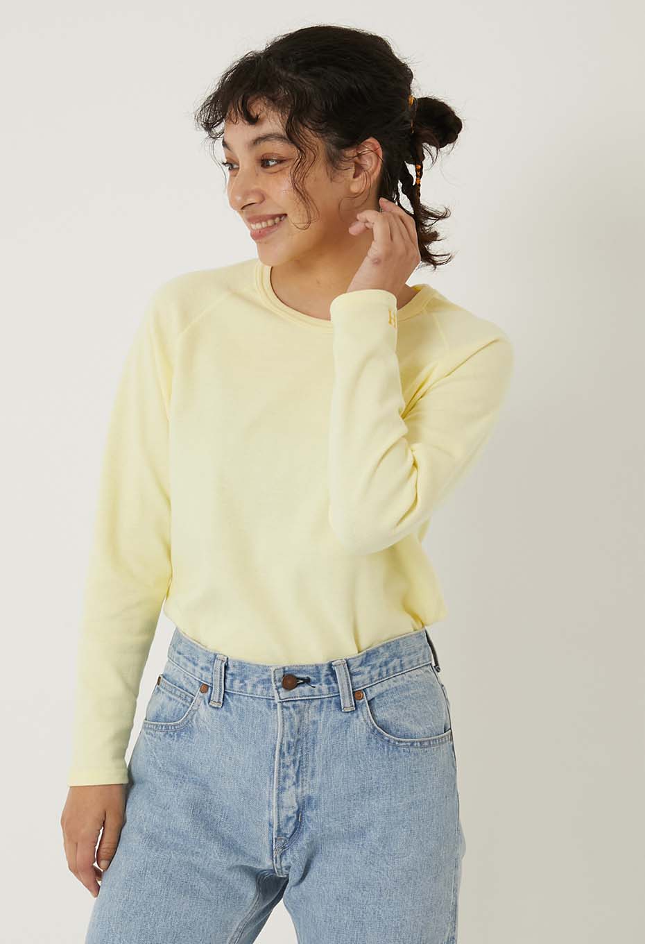 ストレッチフライス リラックスフィット LS Tシャツ ウィメンズ - LT YELLOW