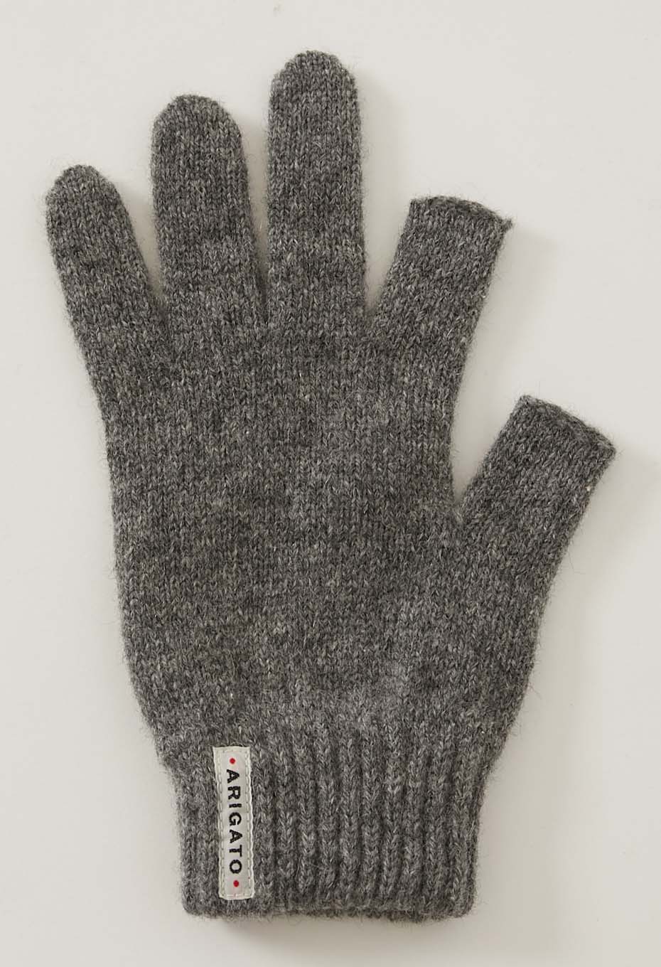 リサイクルカシミア ユビヌキグローブ - GREY