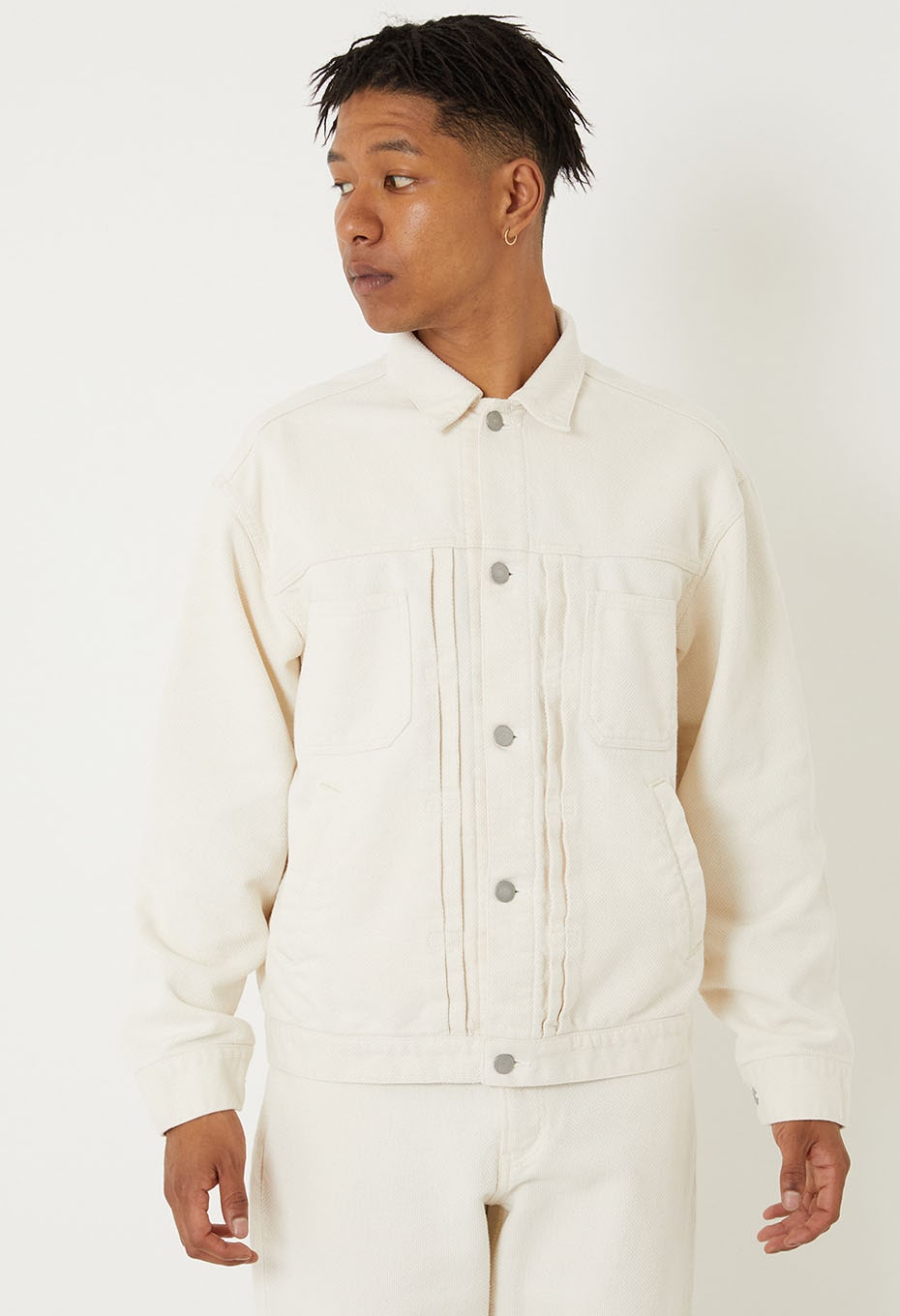 Yukizara Shisashiko Trucker Jacket - NATURAL