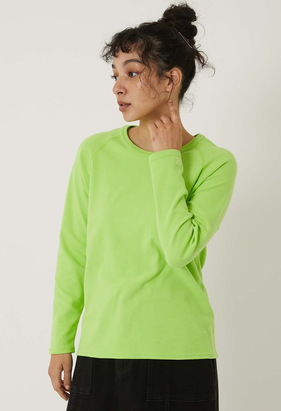 ストレッチフライス リラックスフィット LS Tシャツ ウィメンズ - YEL GREEN