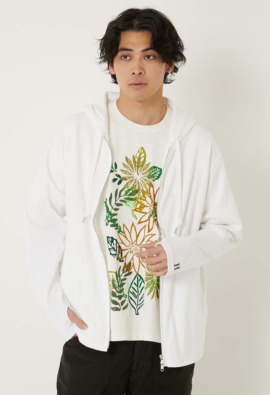 Stretch Fraise 9.5oz ZIPUP Parka - WHITE