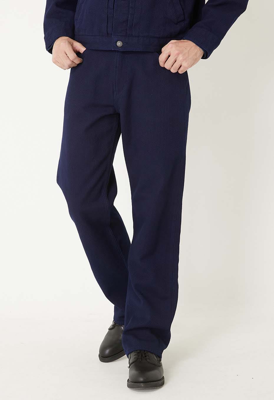 Woven Pure Indigo  Nijuorisashiko jeans - INDIGO