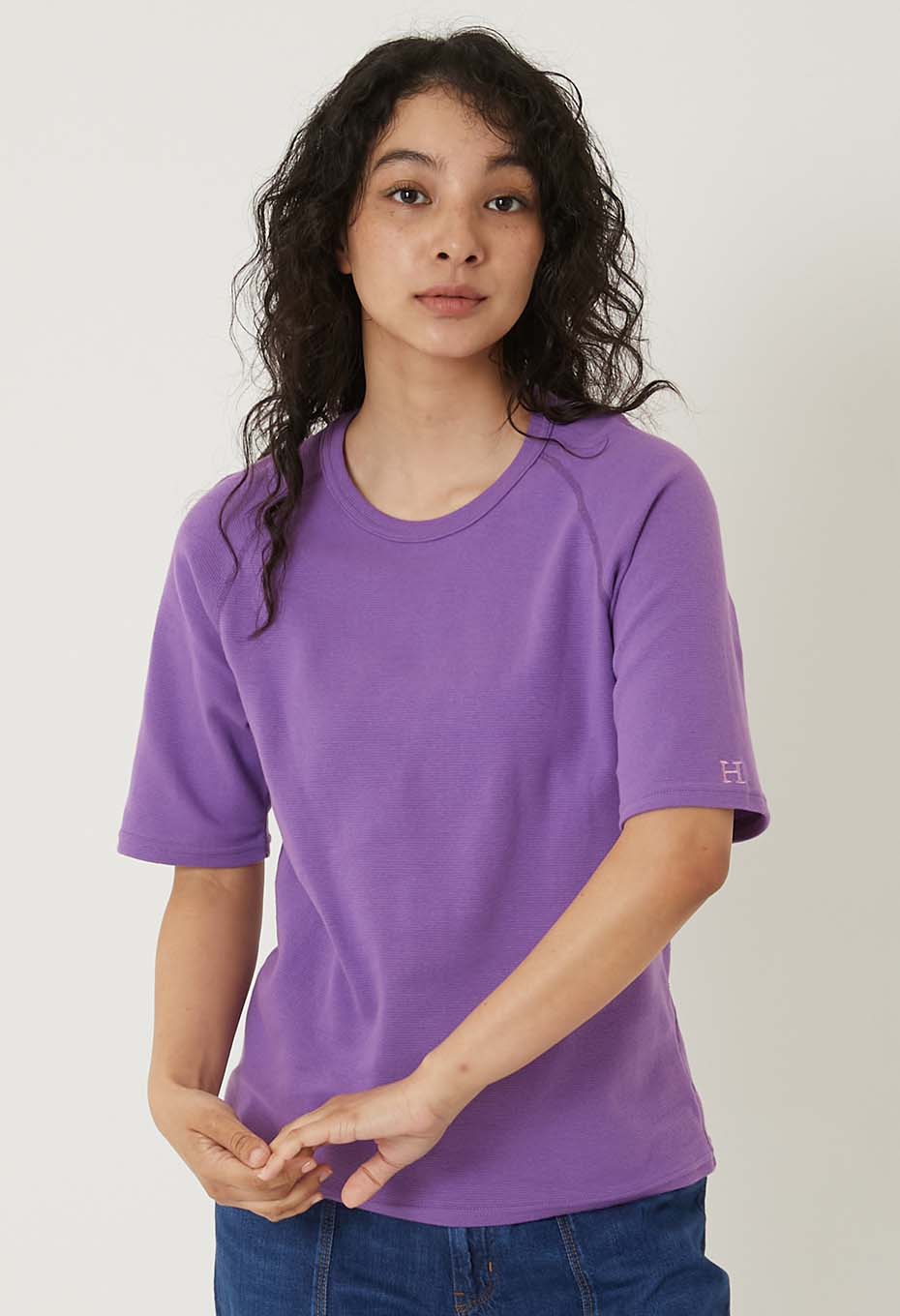 Stretch Fraise Relaxed-fit SS T-shirt for women - PURPLE