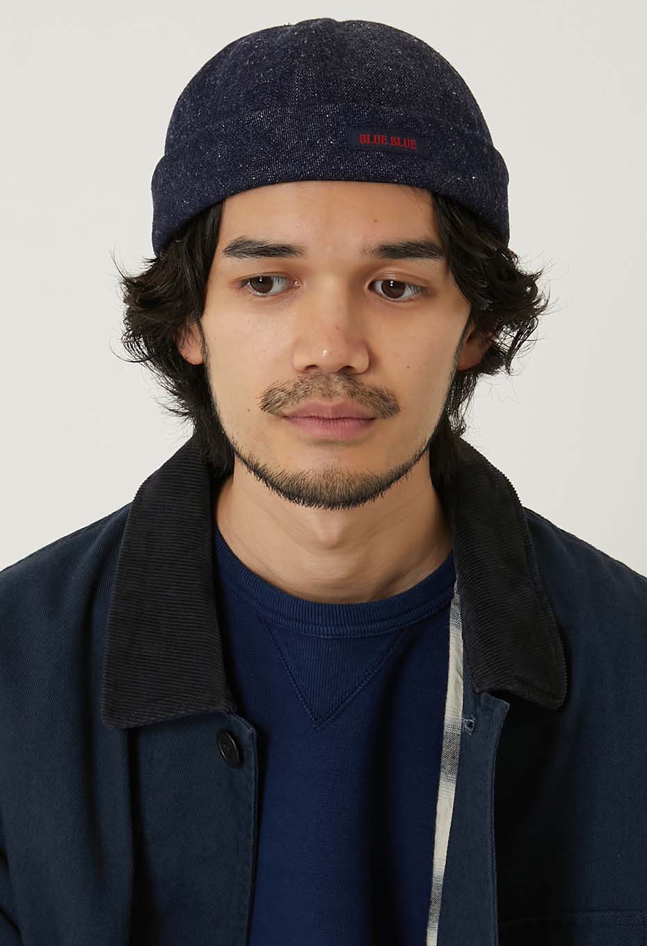 デニムフィッシャーキャップ - INDIGO