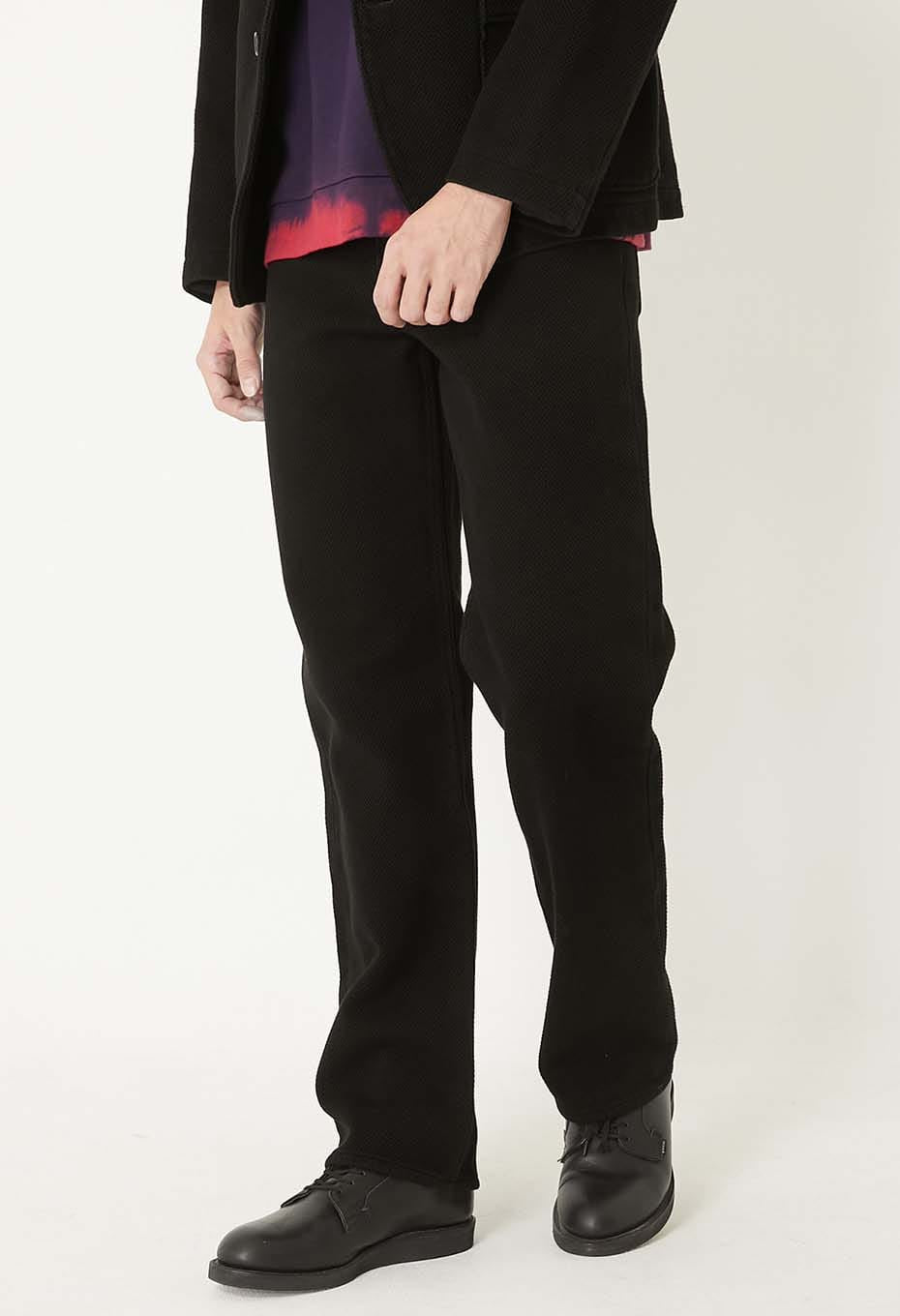 Nijuorisashiko dark black jeans - BLACK