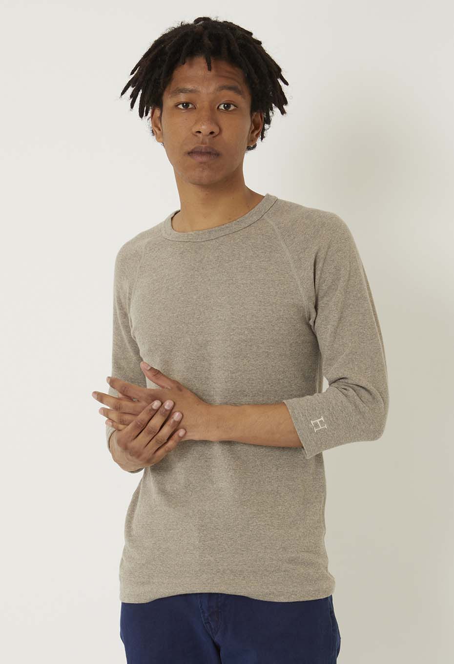 ストレッチフライス ハーフスリーブ Tシャツ - OATMEAL