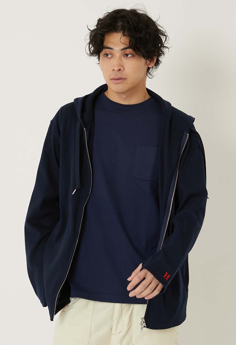 Stretch Fraise 9.5oz ZIPUP Parka - DARK NAVY