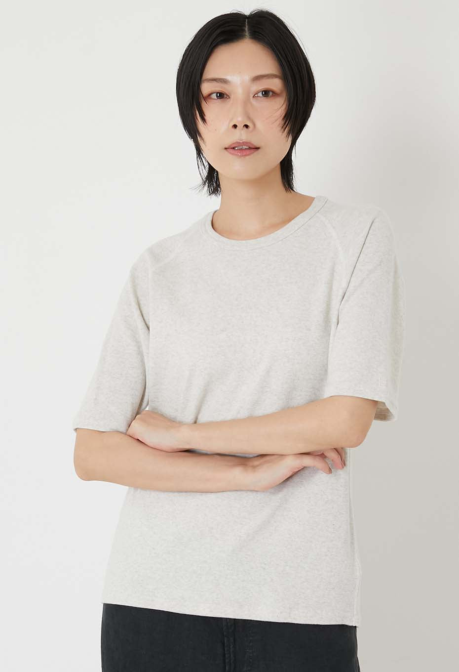 Stretch Fraise Relaxed-fit SS T-shirt Women - NATURAL
