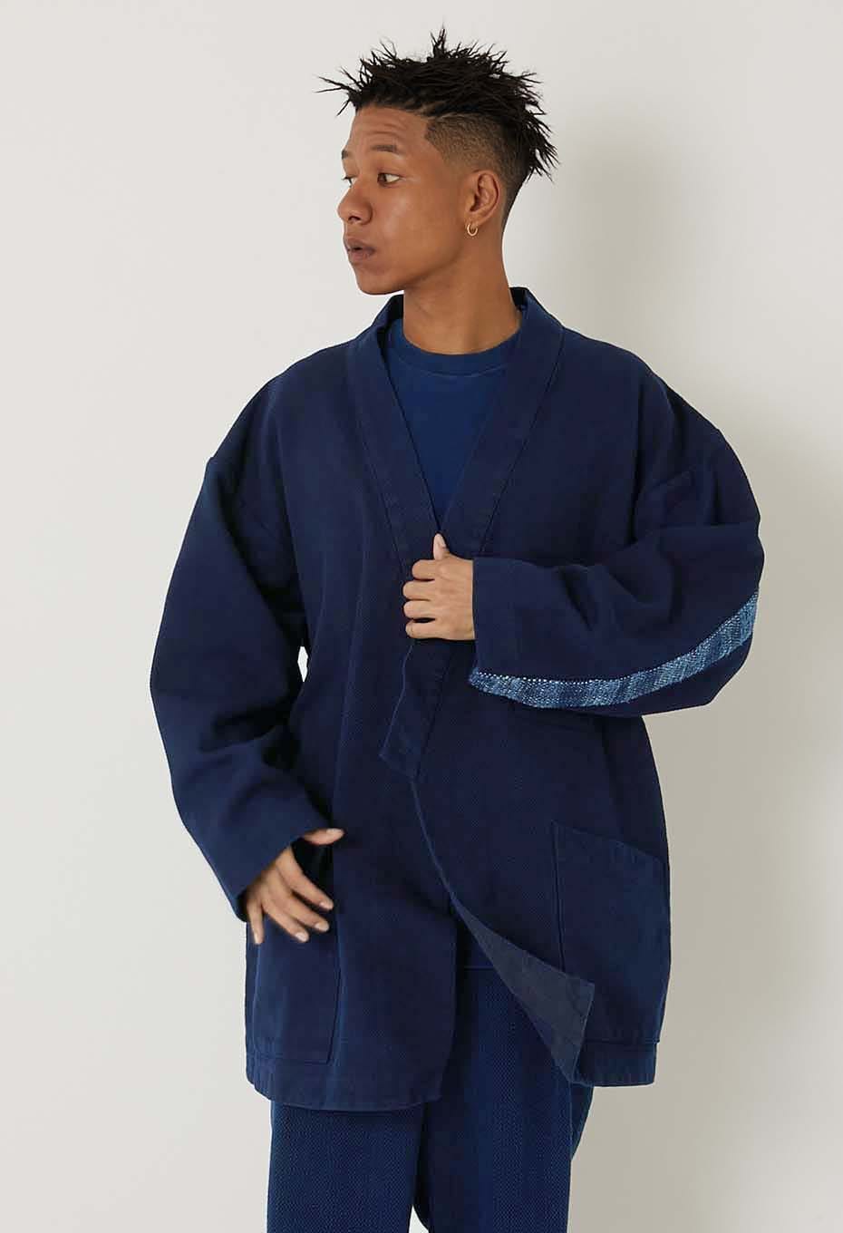 Woven Pure Indigo  Nijuorisashiko Norahaori - INDIGO