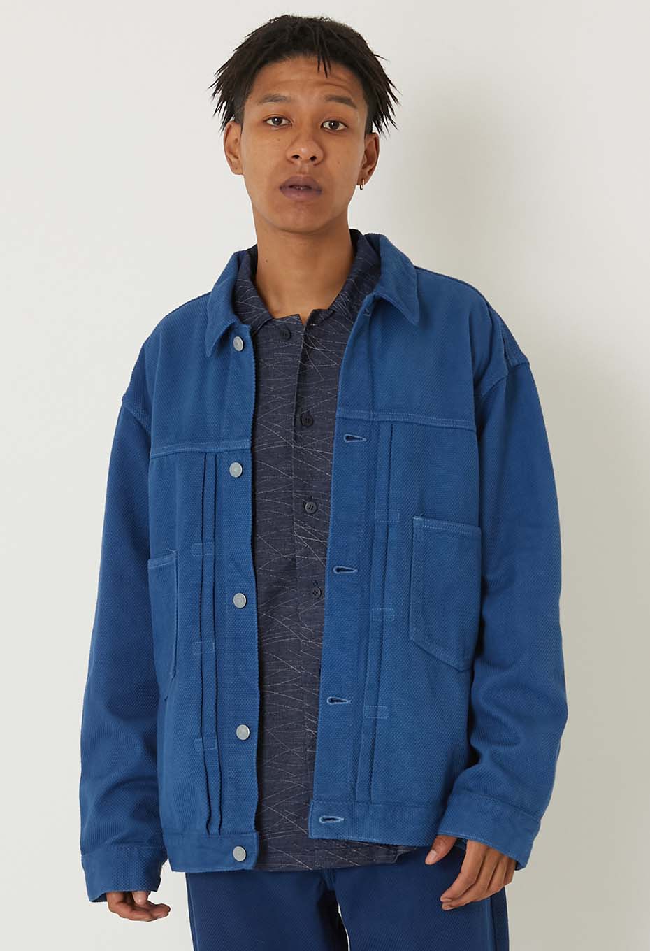REWORK Indeigo Kotsubusashiko Trucker Jacket - INDIGO
