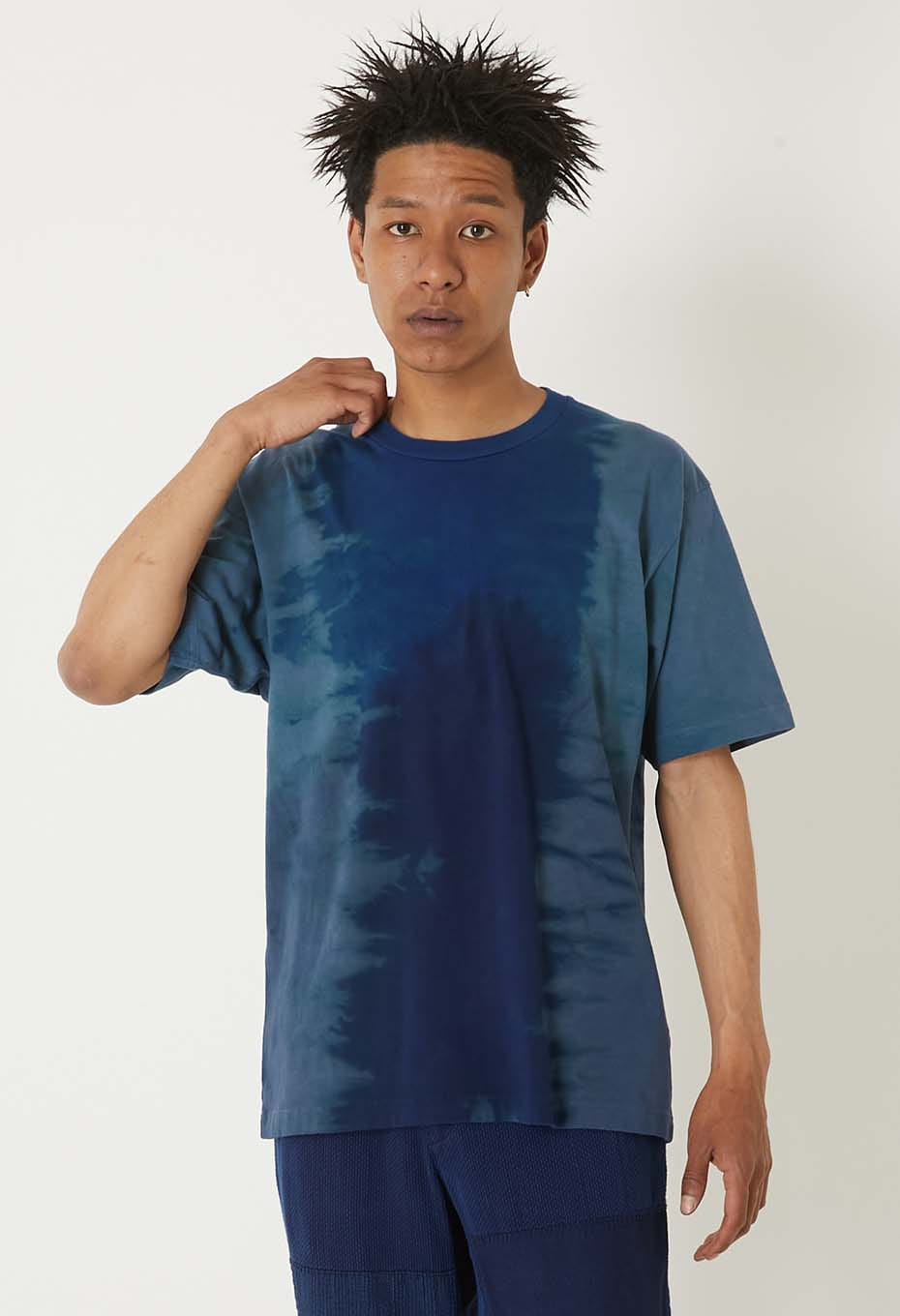 Organic Cotton Teshibori Bassen T-Shirt - ONE