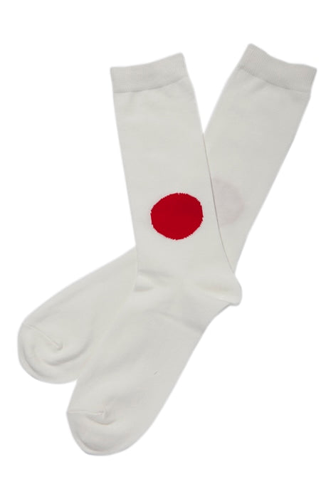 JAPAN FLAG socks - NATURAL