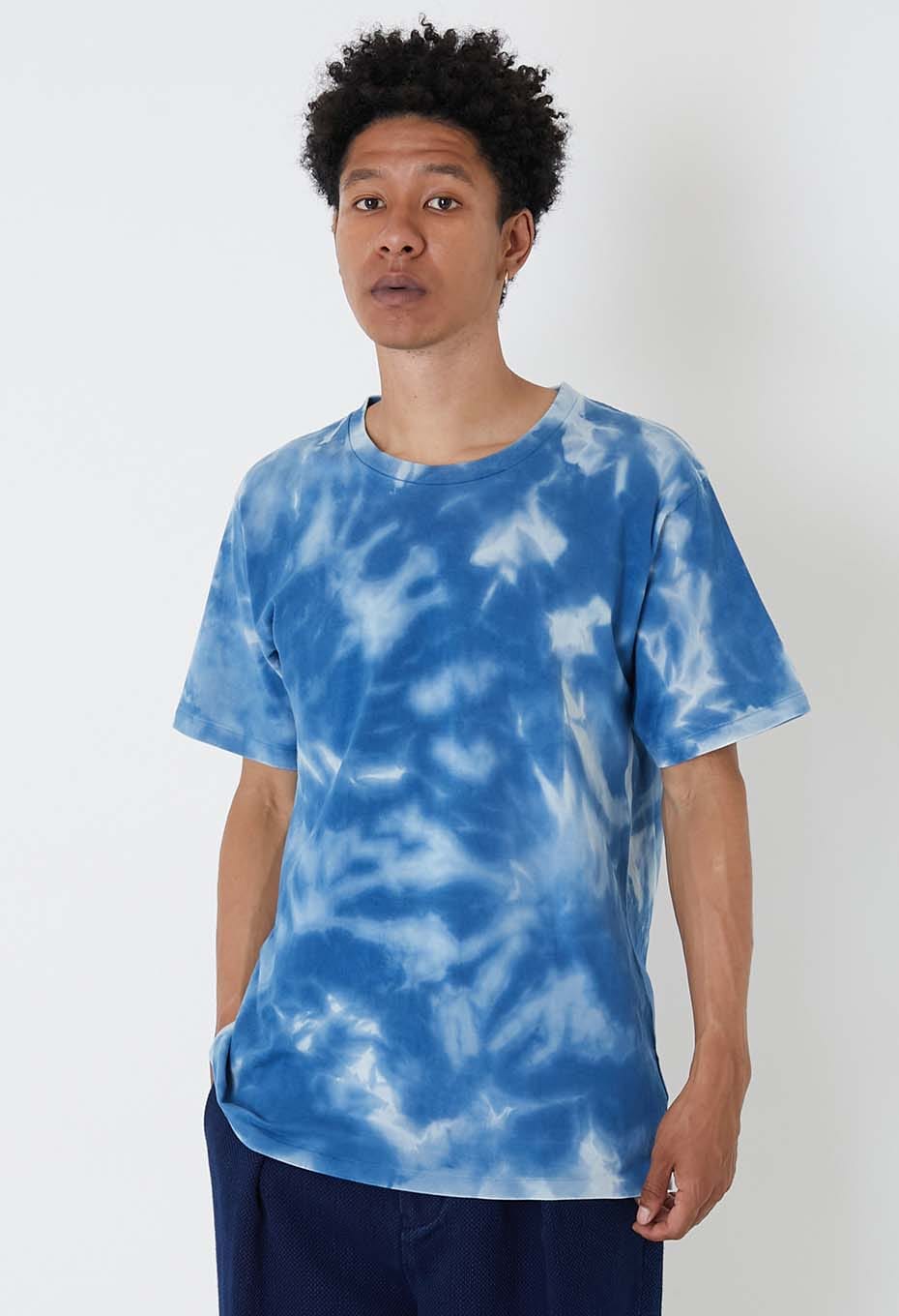 インディゴテシボリバッセン ショートスリーブTシャツ - INDIGO