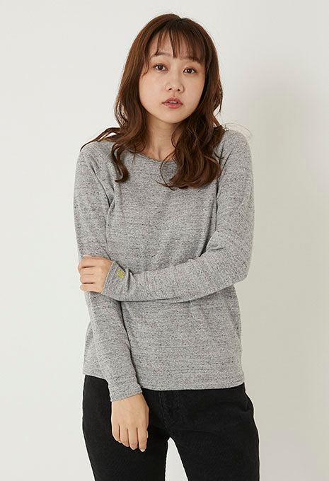 ストレッチフライス リラックスフィット LS Tシャツ ウィメンズ - GREY