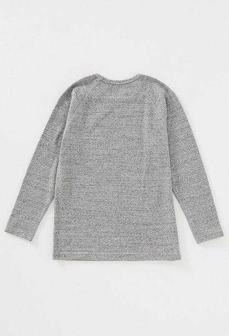キッズ ストレッチフライス ロングスリーブ  Tシャツ - GREY