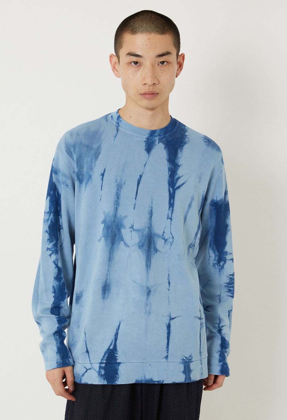 エイトロック スムース タテシボリ ロングスリーブ プルオーバー - INDIGO
