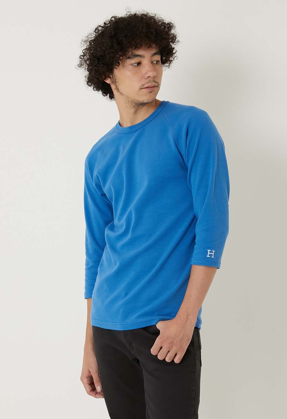 ストレッチフライス ハーフスリーブ Tシャツ - ROYAL BLUE
