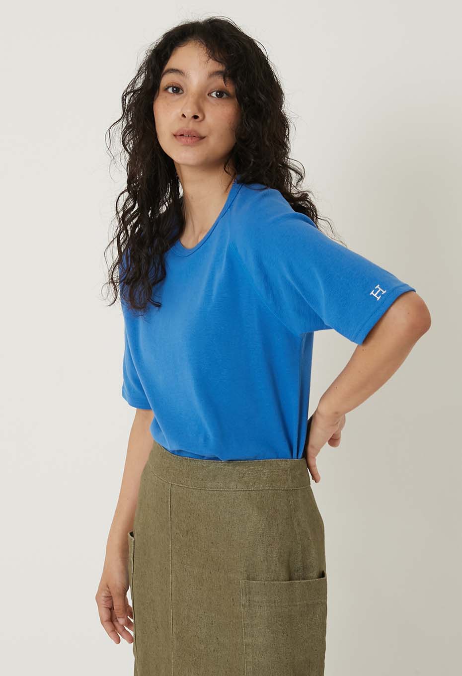 ストレッチフライス リラックスフィット SS Tシャツ ウィメンズ - ROYAL BLUE