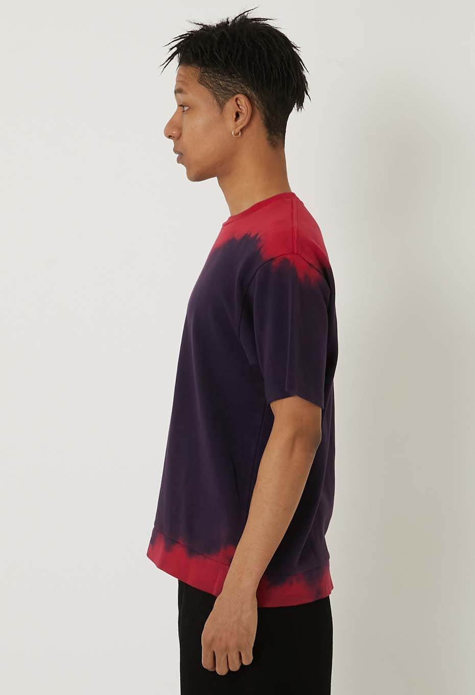 エイトロックスムース インディゴムラゾメショートスリーブTシャツ - RED