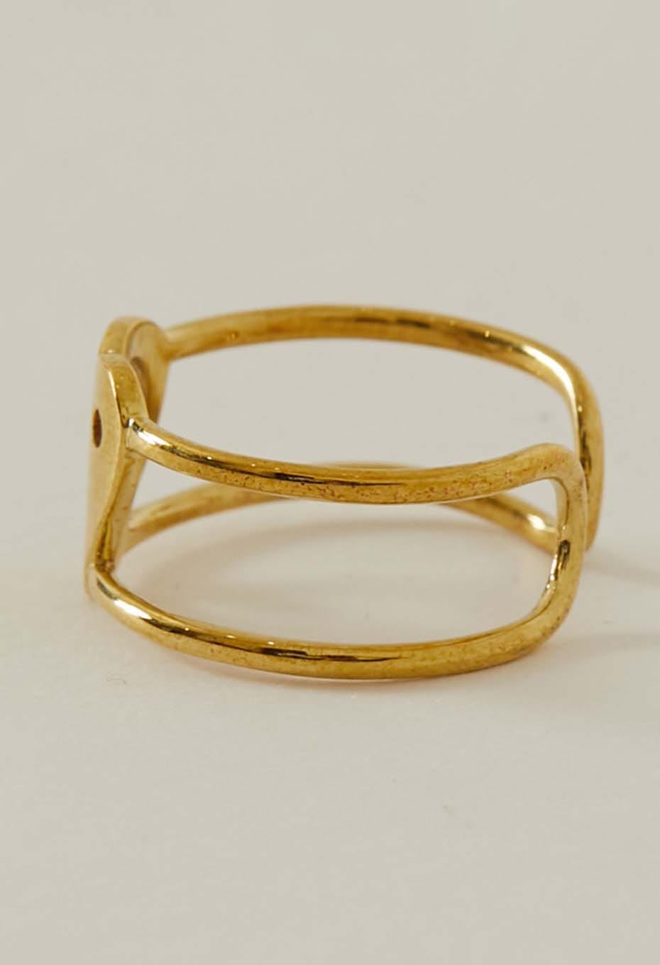Heart in Yang BRASS Ring - BRONZE