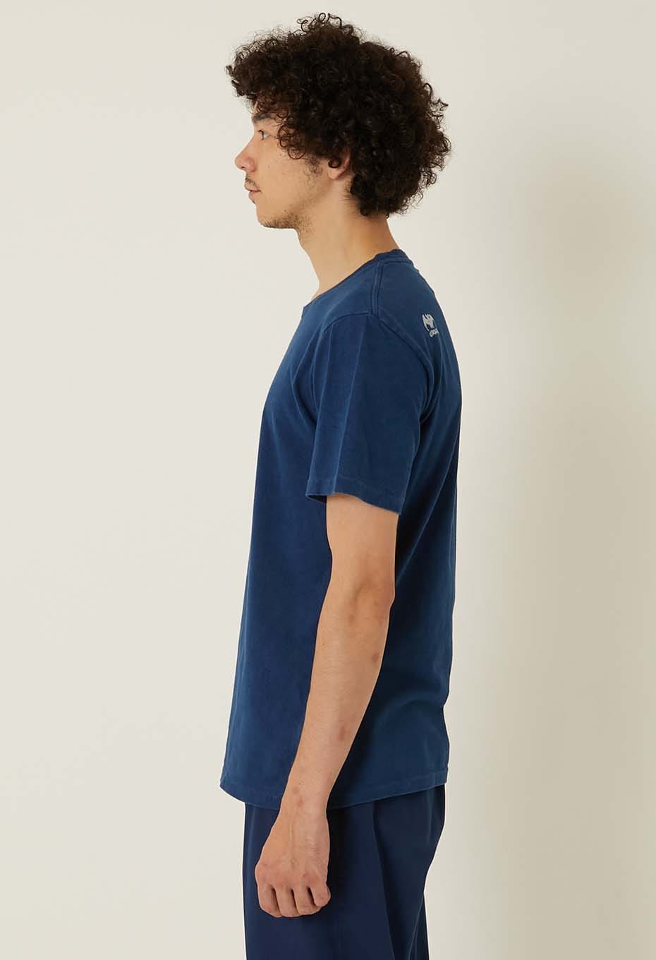 元気 バッセン インディゴ Tシャツ - INDIGO