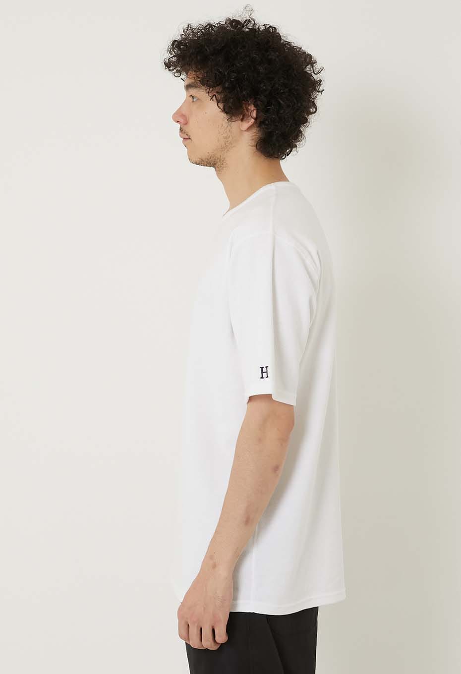 ストレッチフライス コンフォータブル ショートスリーブ Tシャツ - WHITE