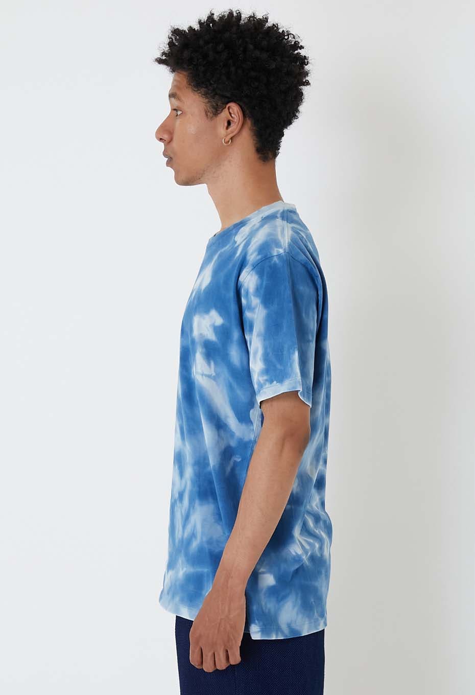 インディゴテシボリバッセン ショートスリーブTシャツ - INDIGO