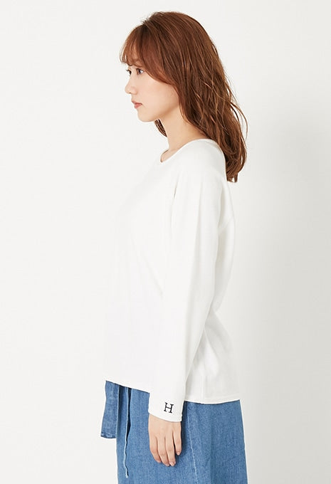 ストレッチフライス リラックスフィット LS Tシャツ ウィメンズ - WHITE