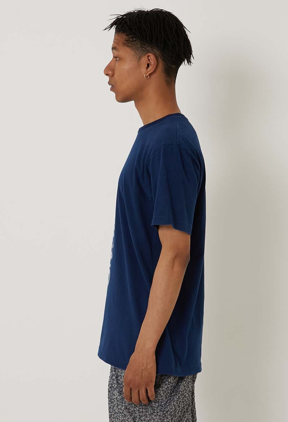 ヒラガナトウキョウバッセン インディゴ ショートスリーブ Ｔシャツ - INDIGO