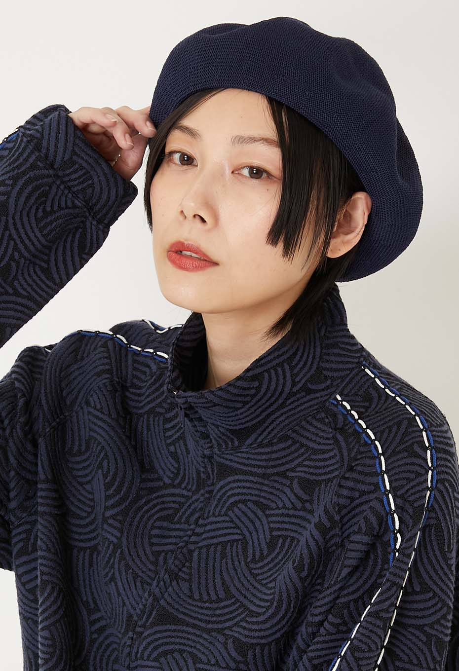 ギマメンニット ベレー - DARK NAVY