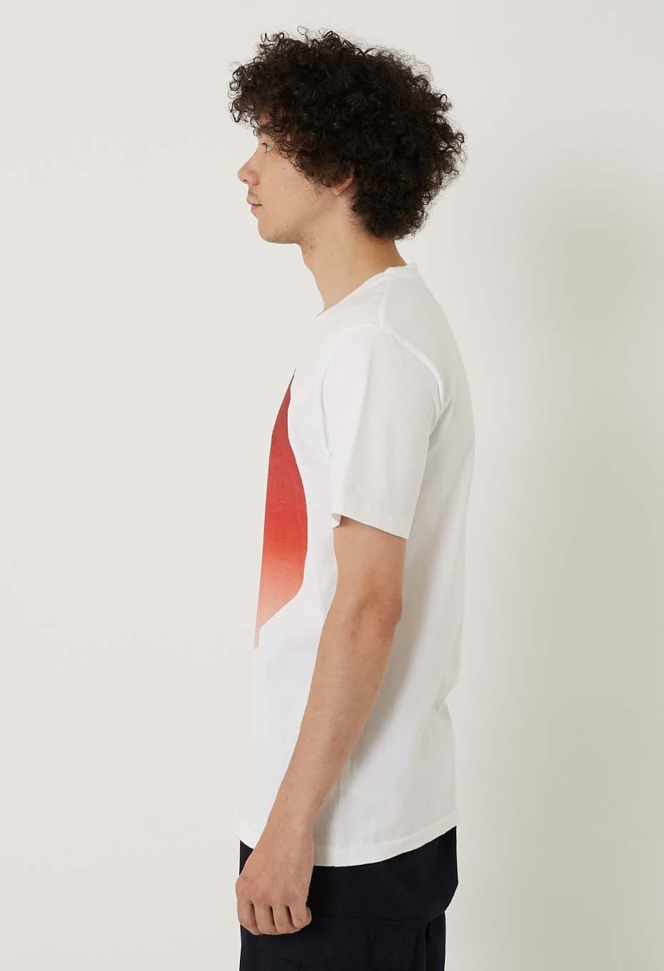 Oomaru gradation short sleeve T-shirt - RED