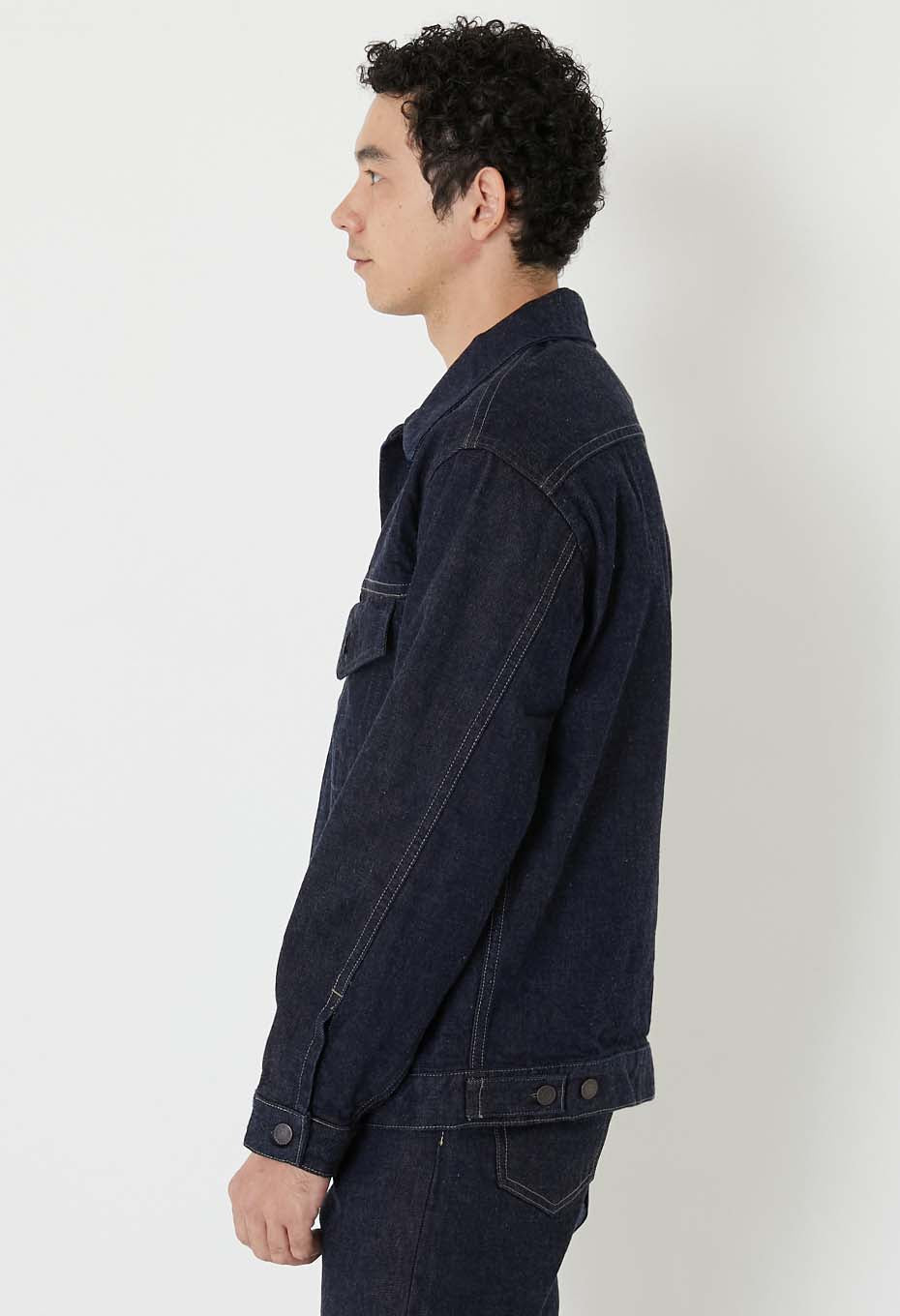 JK01 セルビッチデニム 3rdタイプ トラッカージャケット - INDIGO