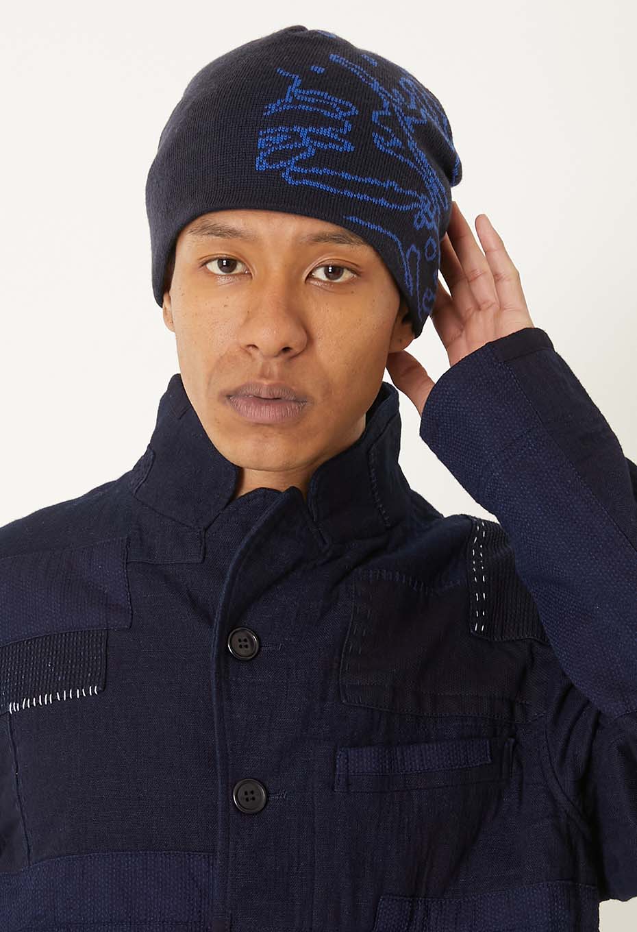 クモジャカード ビーニー - DARK NAVY