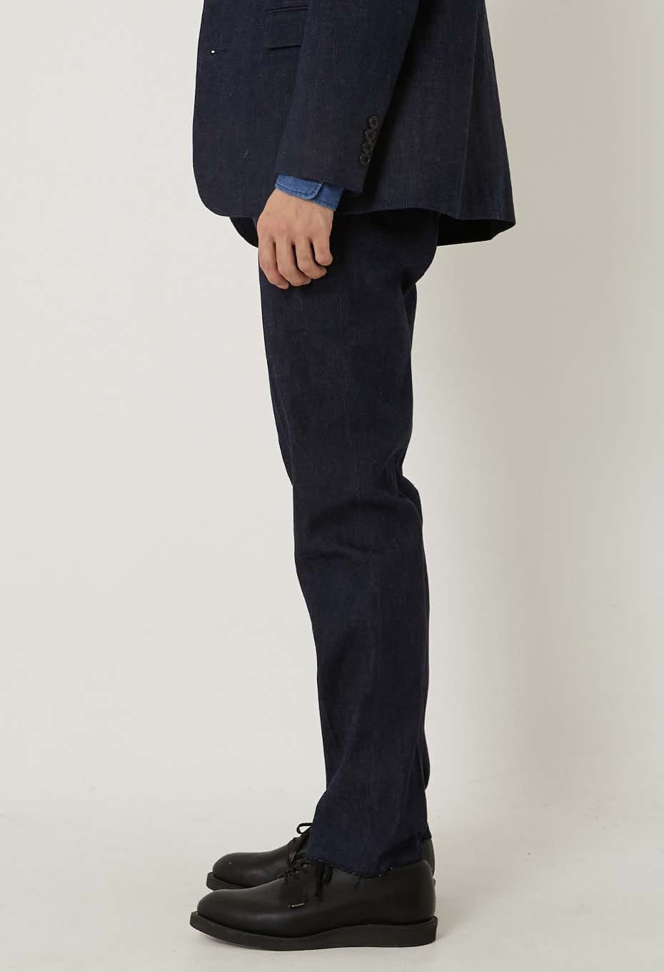 ウォッシュストレッチデニム トラウザーズ - INDIGO