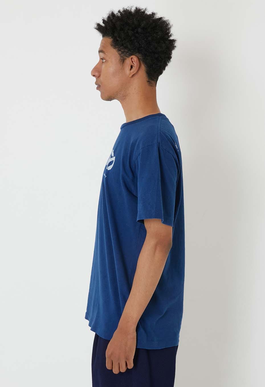 ARIGATO Bassen Indigo T-shirt - INDIGO