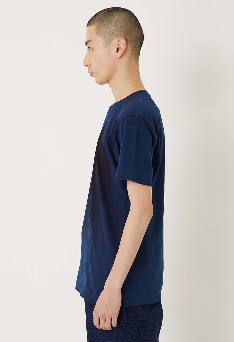REWORK オオマルインディゴ ショートスリーブTシャツ - INDIGO