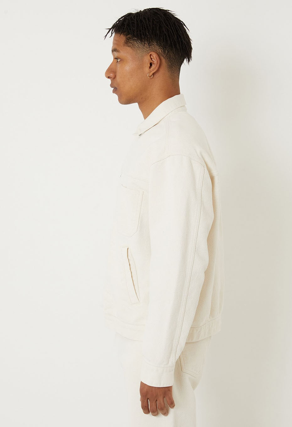 Yukizara Shisashiko Trucker Jacket - NATURAL